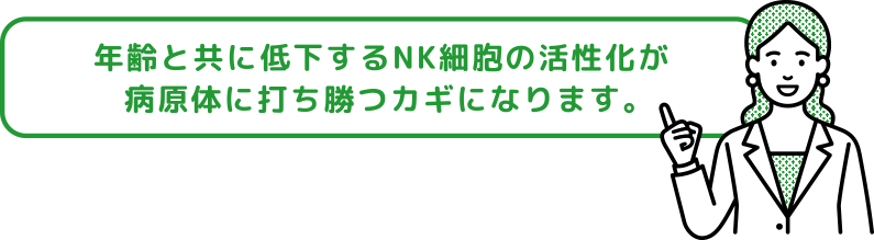 NK細胞の活性化がカギ