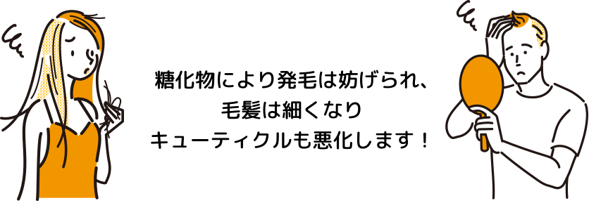 毛髪ダメージイメージ